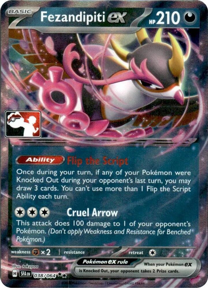Shrouded Fable Fezandipiti Ex [Prize-Pack] Pokémon card